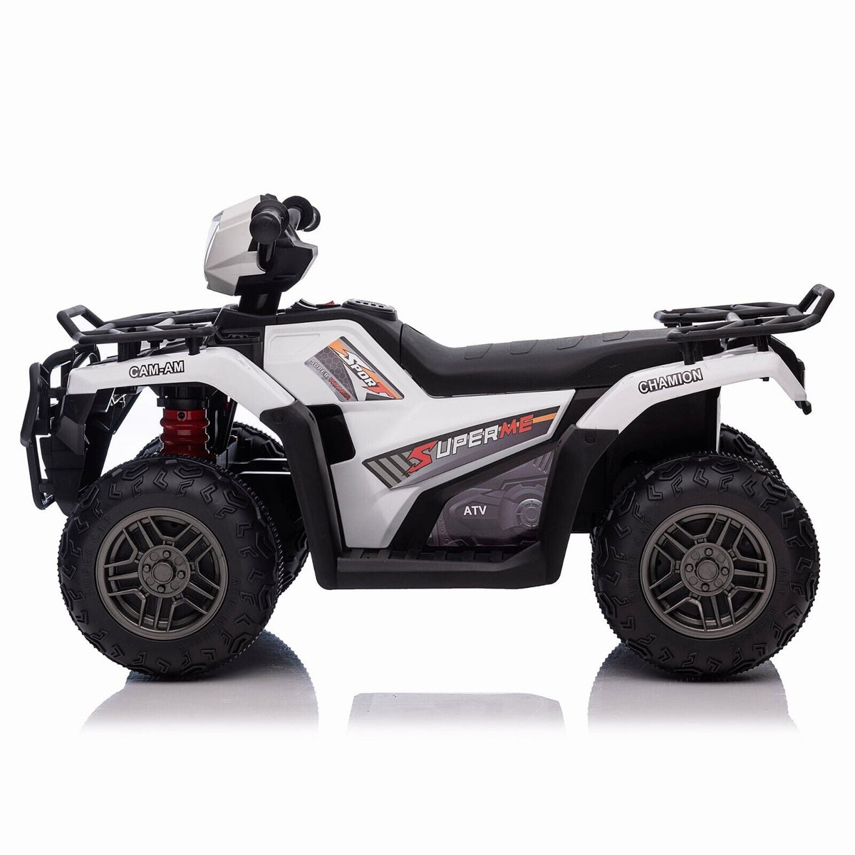 Electric Kids Ride On ATV with Music, LED Lights, and AUX/USB Port - 12V 4-Wheeler Quad