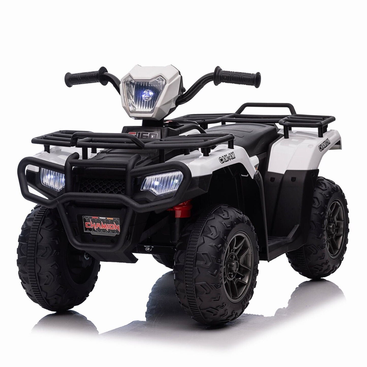 Electric 4-Wheeler Quad for Kids with MP3 Music and LED Lights - 12V ATV Ride On Car Perfect for Gifting