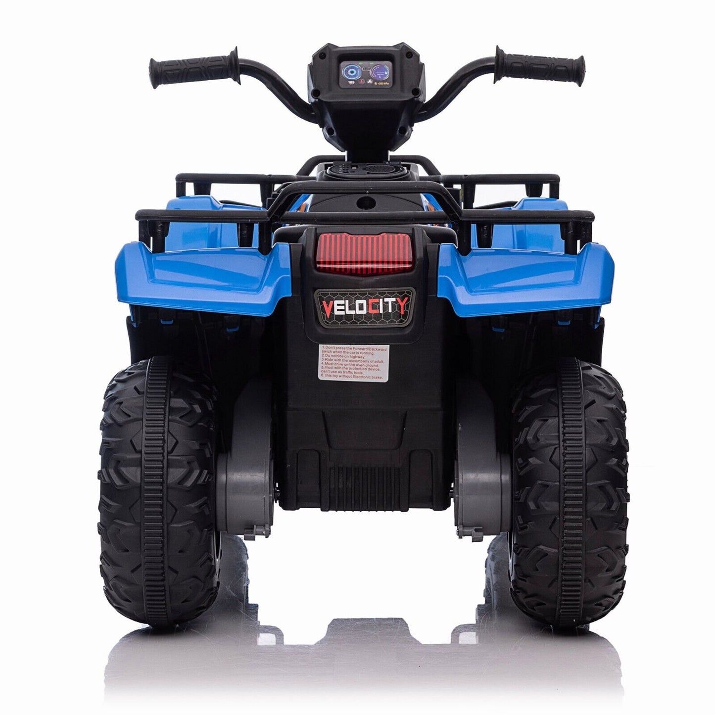 Electric 4-Wheeler Quad for Kids with Music, LED Lights, and AUX Port - 12V Ride On ATV