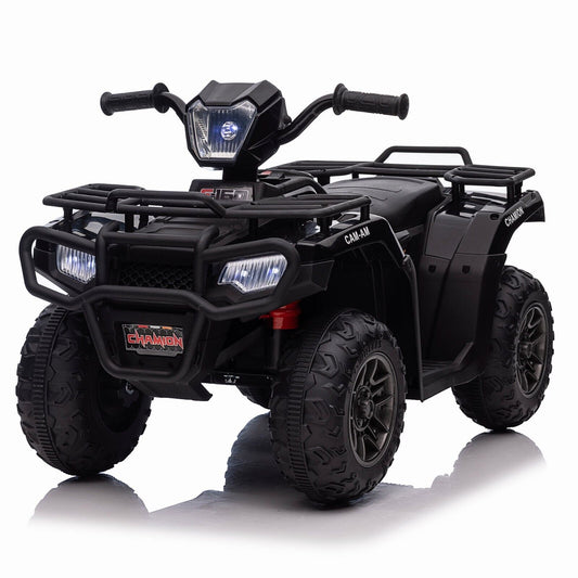 Electric Kids ATV Ride On Car with Music, LED Lights, and USB Charger - 12V 4-Wheeler for Endless Fun!