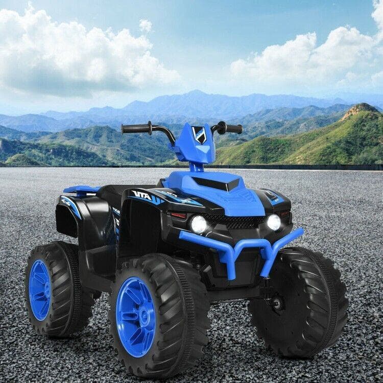 Electric ATV for Kids with LED Lights and Durable Treaded Tires - 12V