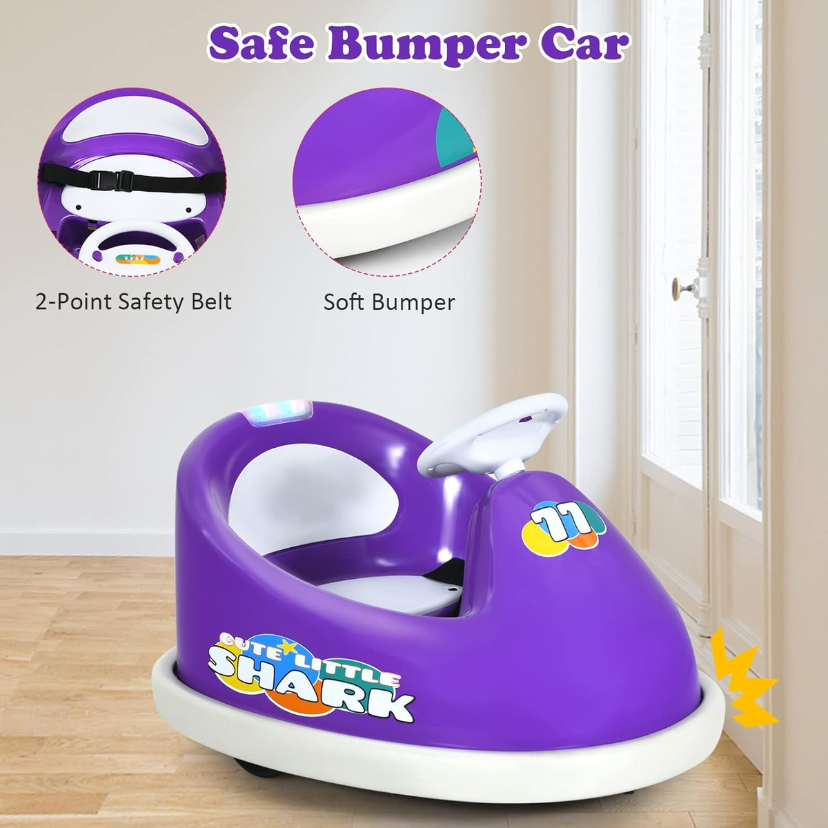 Electric Bumper Car for Kids with Remote Control - 6V Toy Vehicle for Endless Fun!