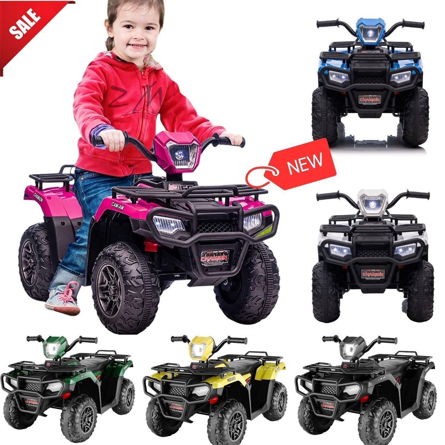 Electric Kids Ride On ATV 4-Wheeler Quad with Music and LED Lights - Perfect Gift for Children