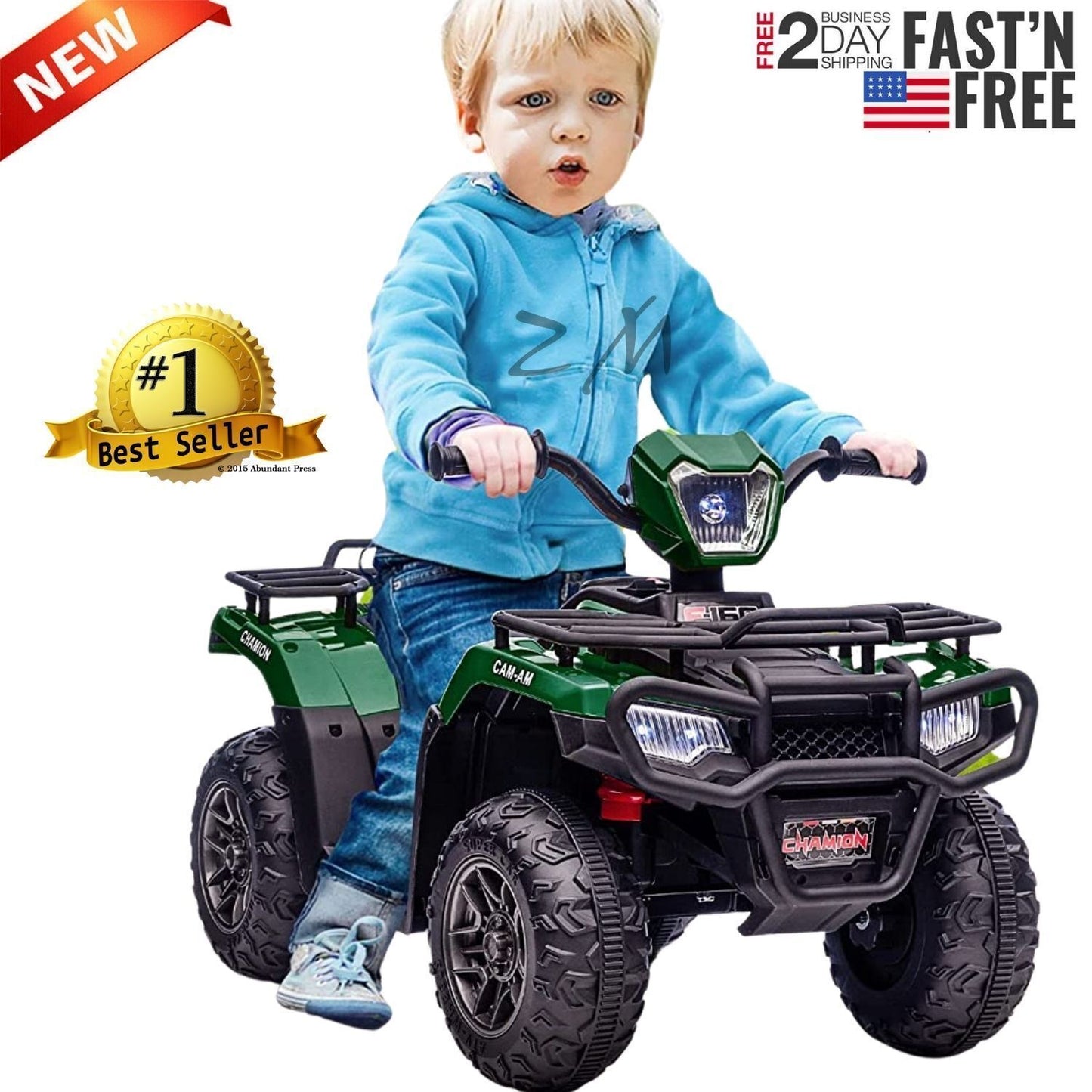 Electric Kids Ride On ATV 4-Wheeler Quad with Music and LED Lights - Perfect Gift for Children
