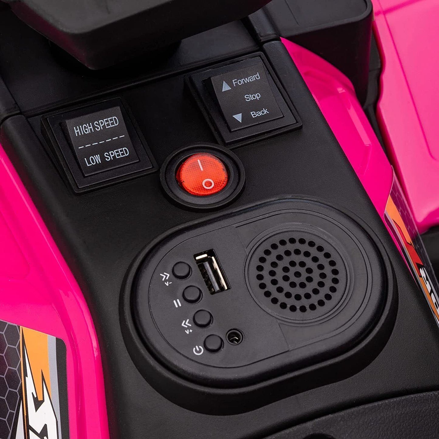 Electric Kids Ride On ATV 4-Wheeler Quad with Music and LED Lights - Perfect Gift for Children