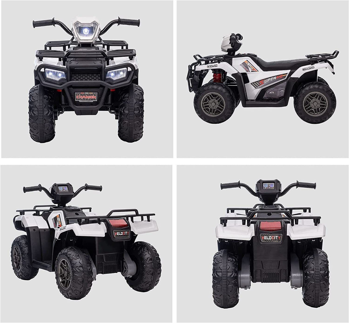 Electric Kids Ride On ATV 4-Wheeler Quad with Music and LED Lights - Perfect Gift for Children