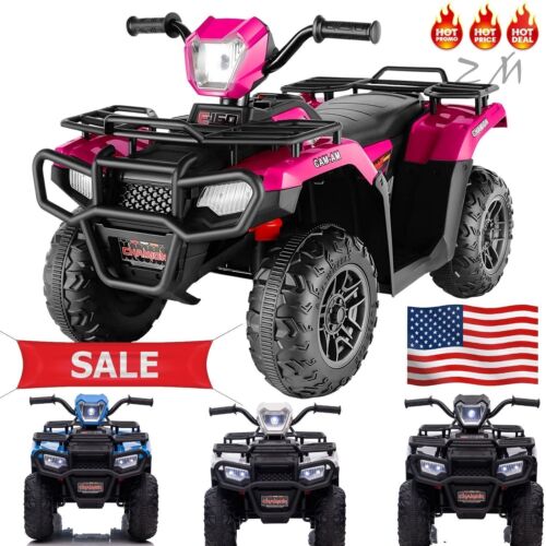 Electric Kids Ride On ATV 4-Wheeler Quad with Music and LED Lights - Perfect Gift for Kids!