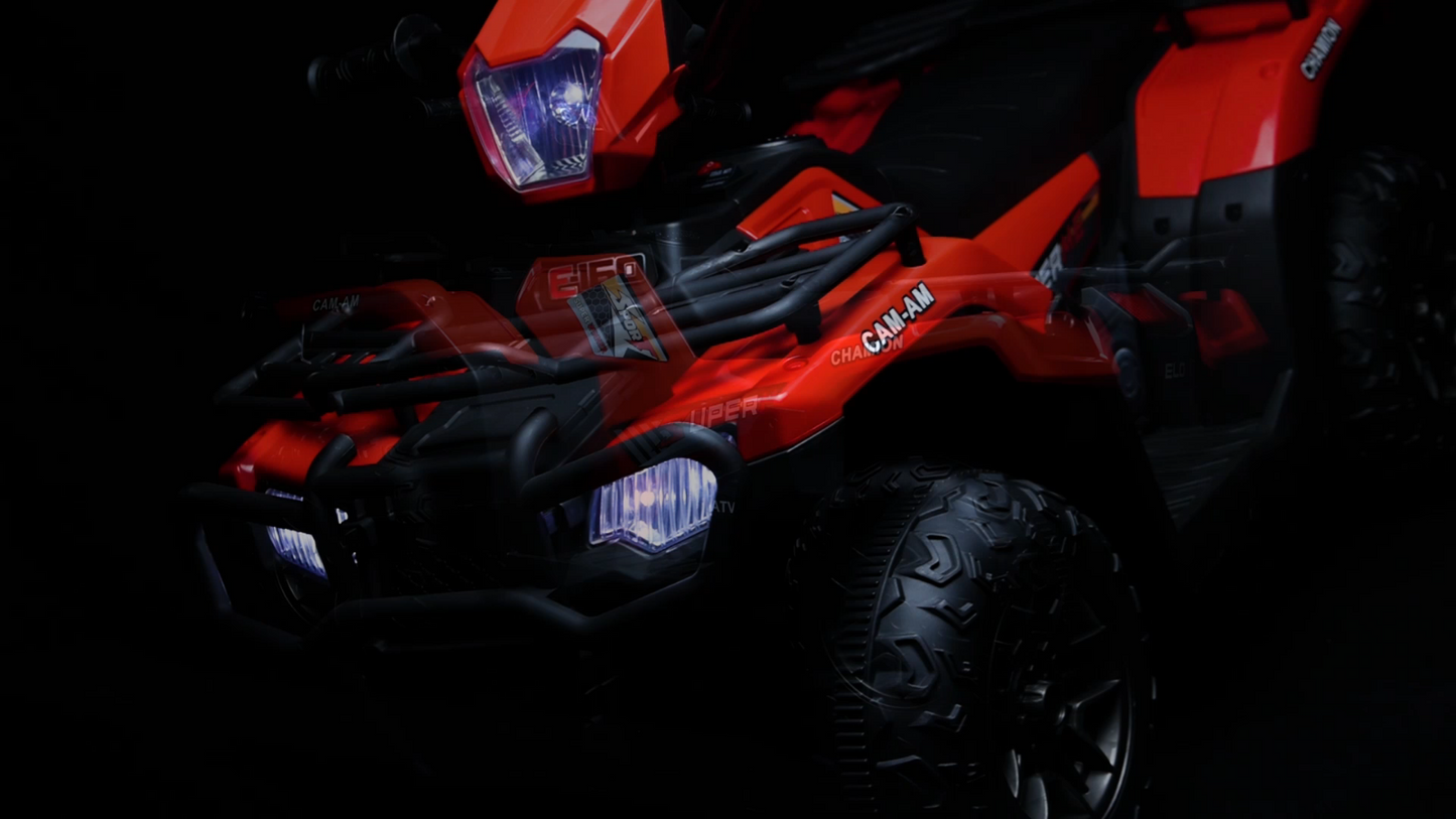 Electric Kids Ride On ATV 4-Wheeler Quad with Music and LED Lights - Perfect Gift for Kids!