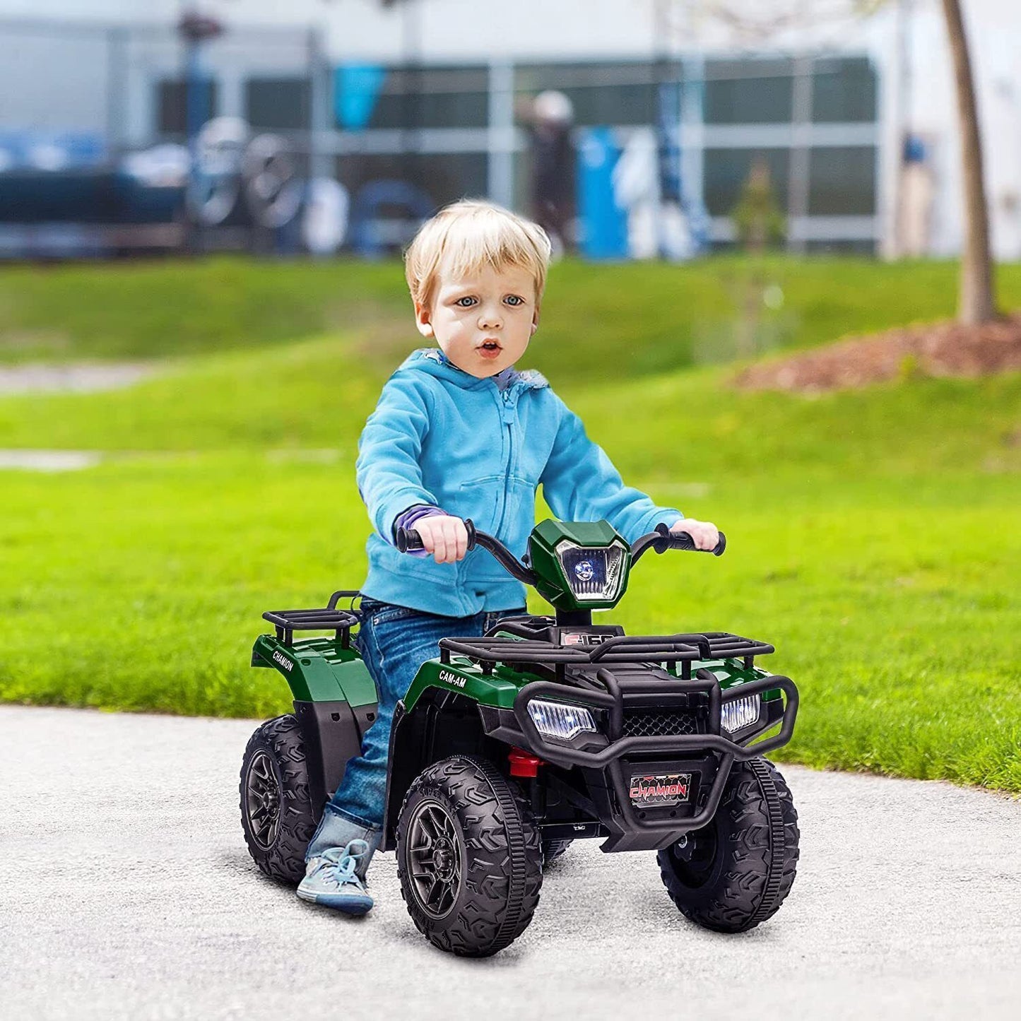 Electric Kids Ride On ATV 4-Wheeler Quad with Music and LED Lights - Perfect Gift for Kids!
