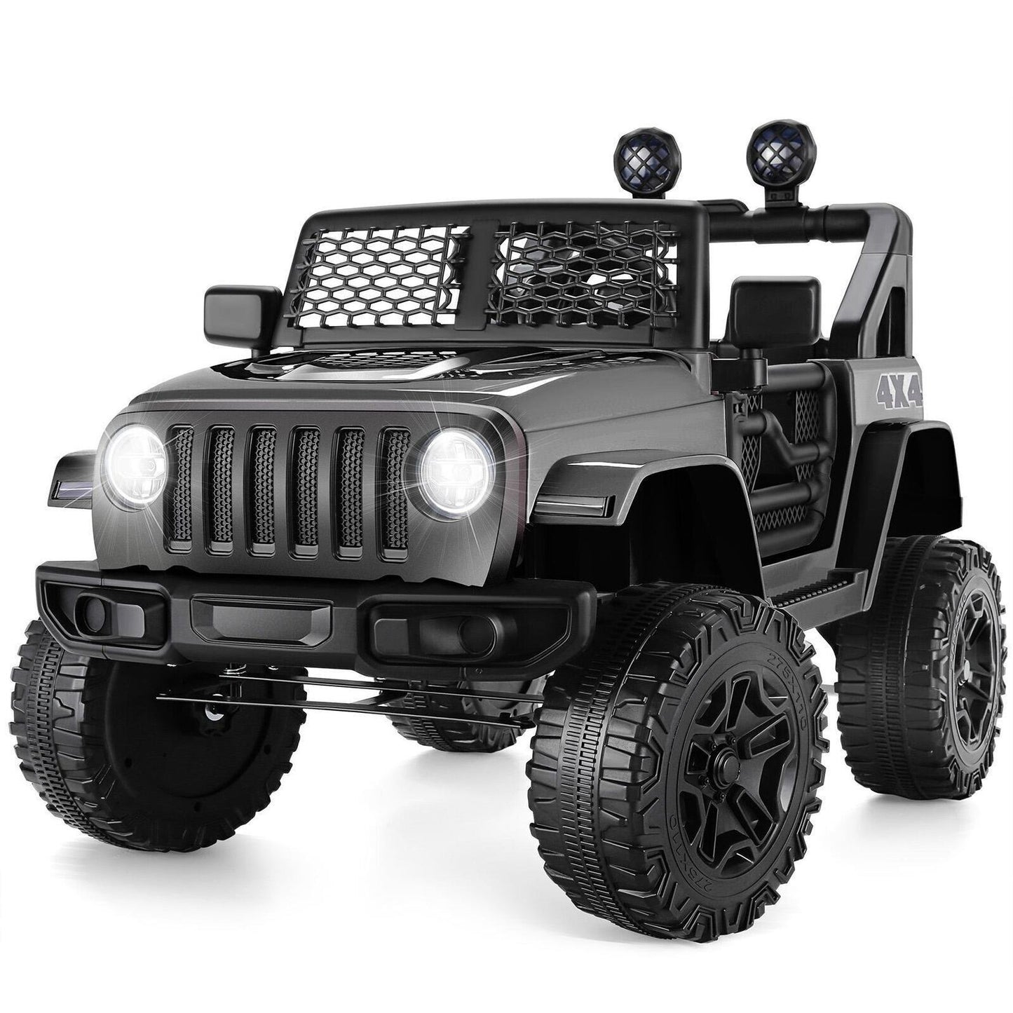 Electric Kids Ride On Car Power Wheels Jeep 2 Seater with 12V 7Ah Battery - Safe and Fun!