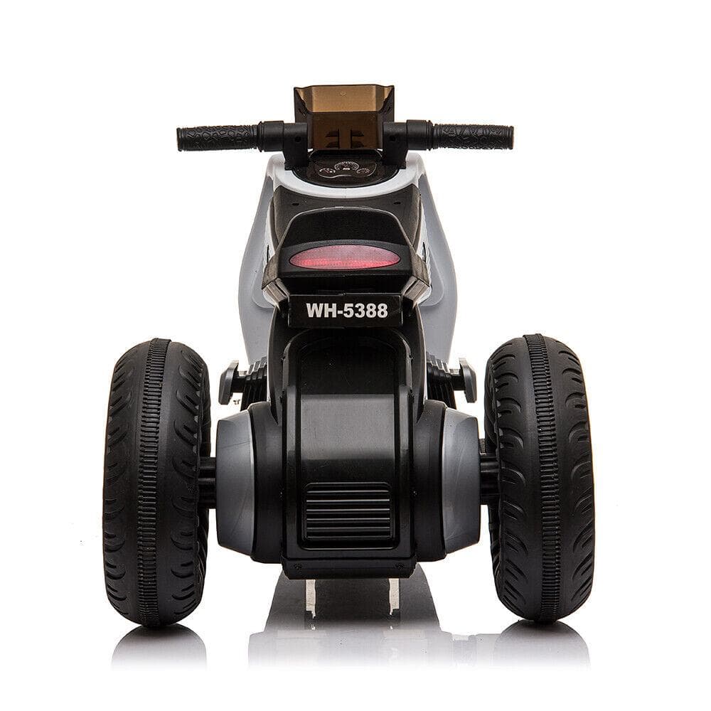 Electric Kids Ride On Motorbike with Training Wheels and MP3 Player - 12V Kids Electric Motorcycle