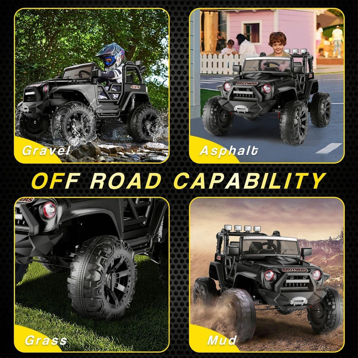 12V Electric Kids Ride On Car with Music and Fashionable Design - Powered by 7Ah Battery
