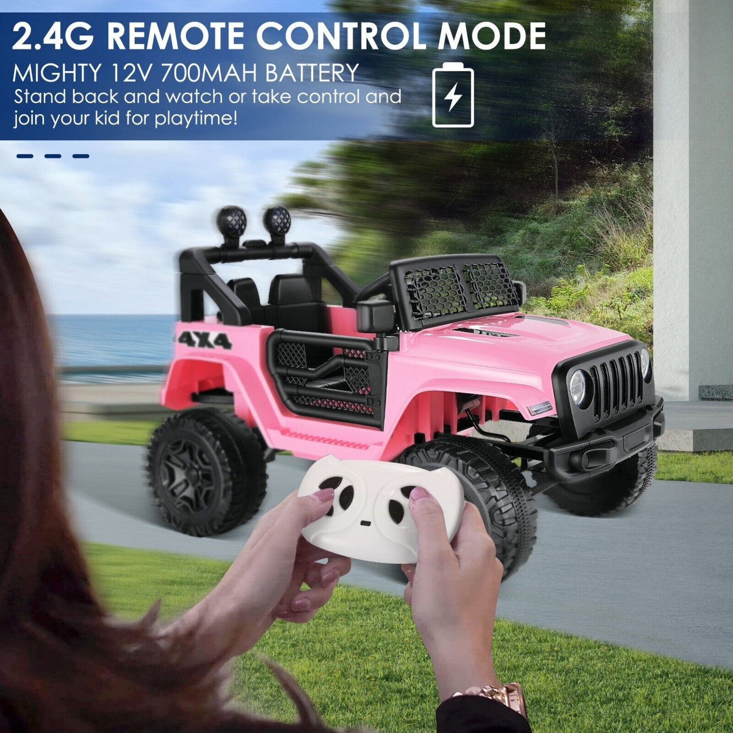 Kid Ride on Toy Car with Remote Control - Electric Truck for Children, Perfect Gift!