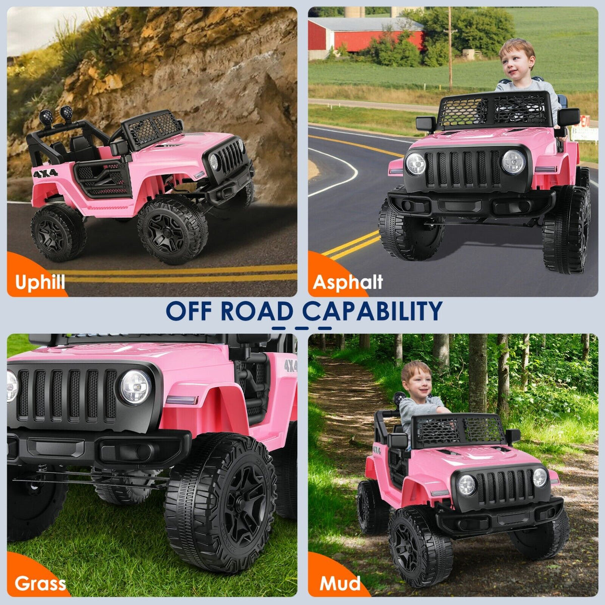 Kid Ride on Toy Car with Remote Control - Electric Truck for Children, Perfect Gift!