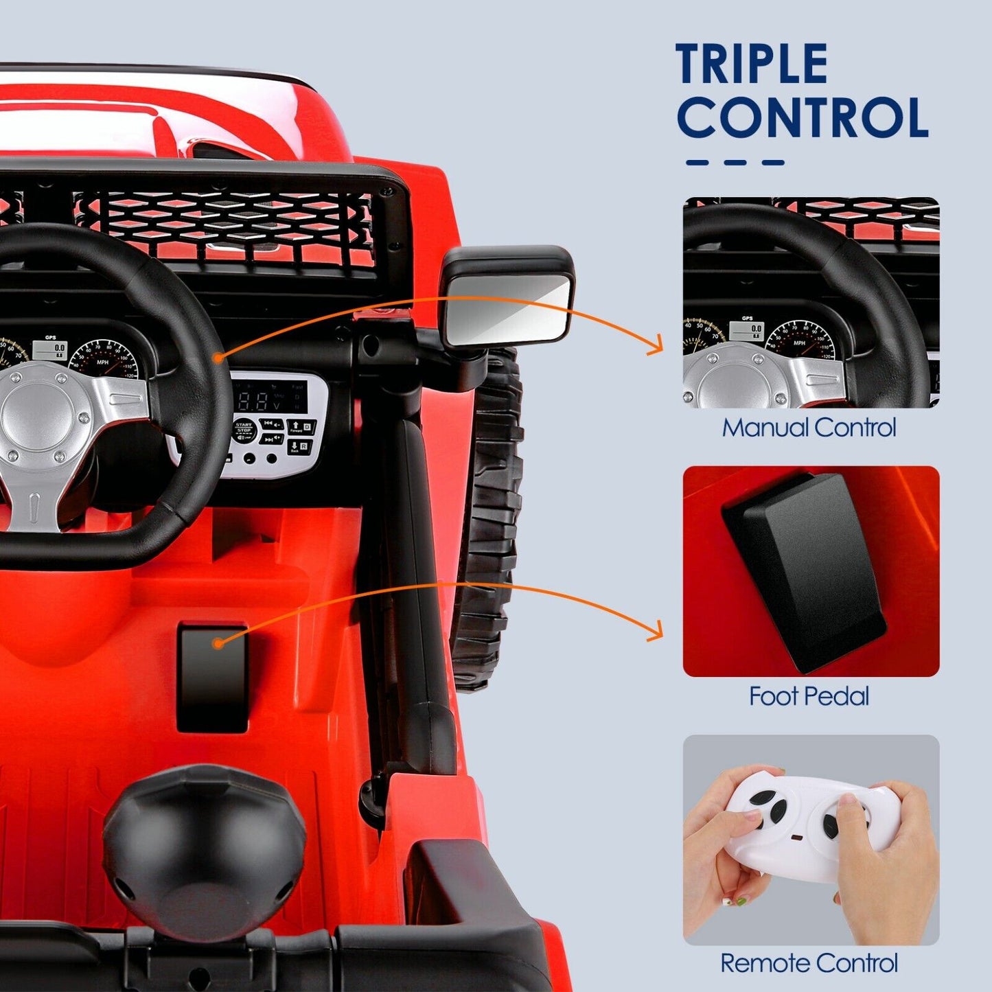Kid Ride on Toy Car with Remote Control - Electric Truck for Children, Perfect Gift!