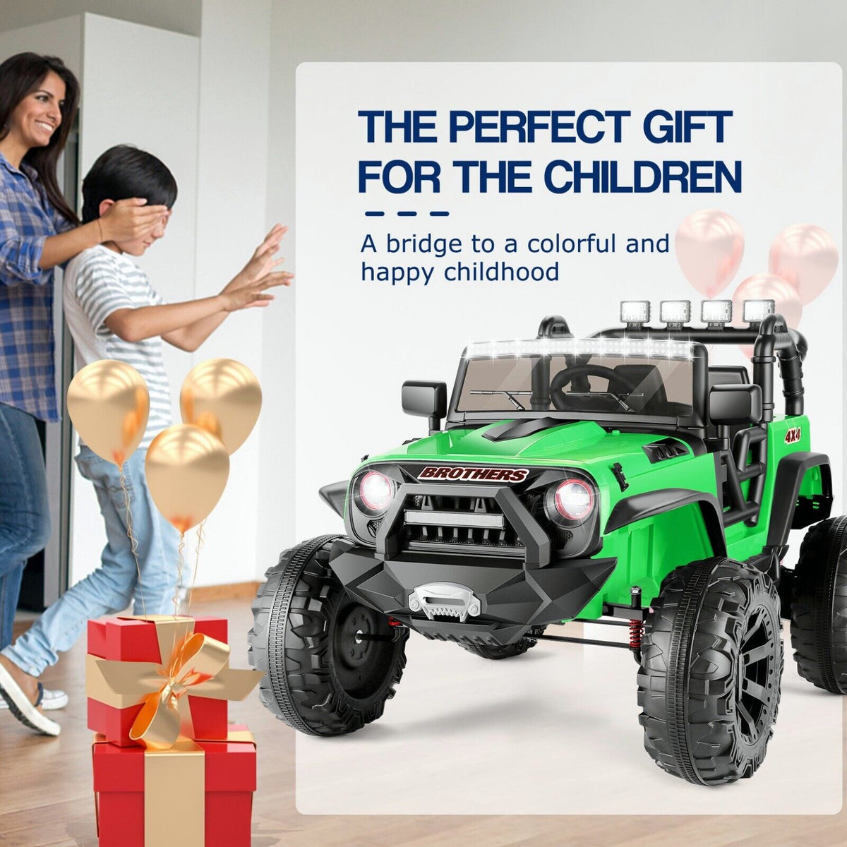 Kid Ride on Toy Car with Remote Control - Electric Truck for Children, Perfect Gift!