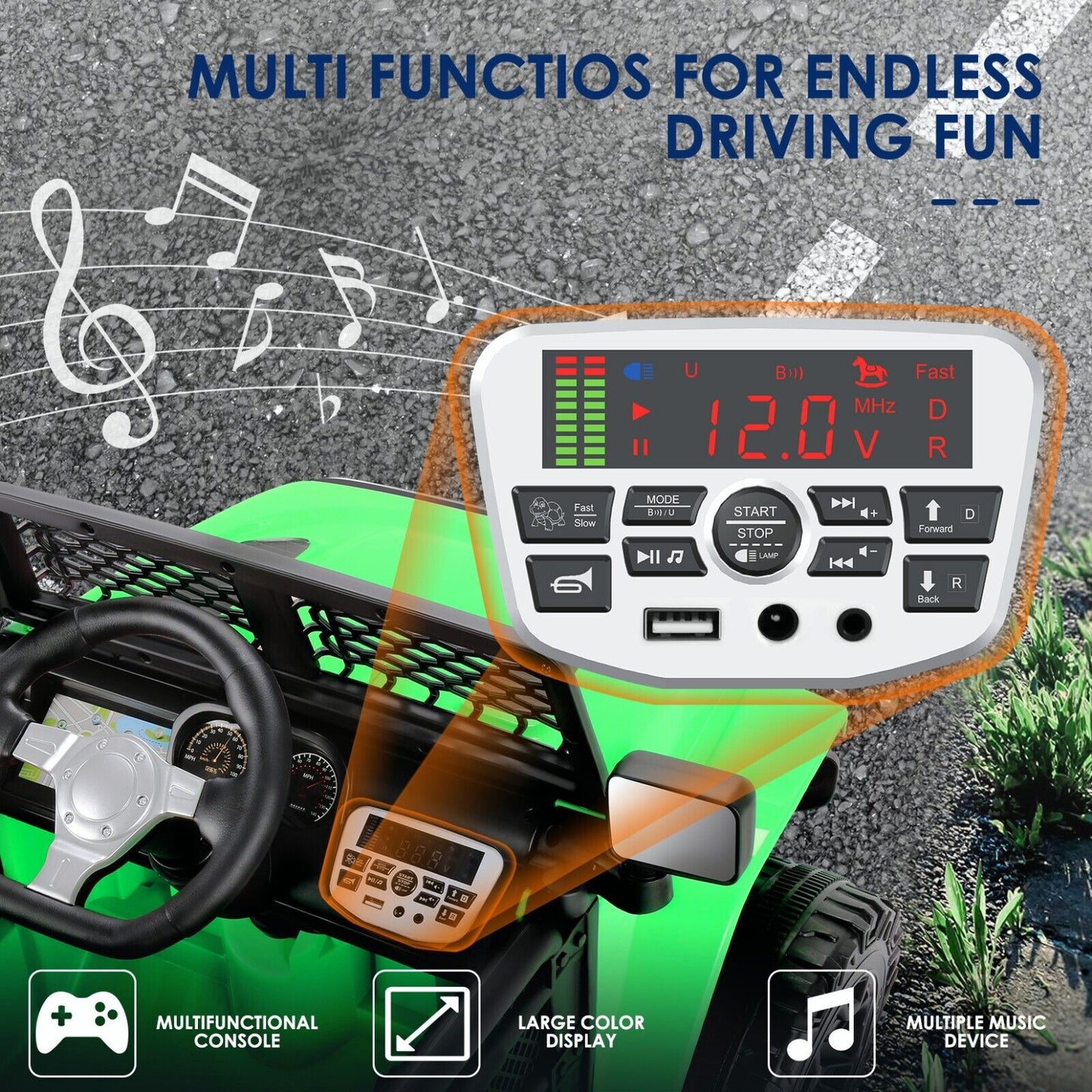Remote Controlled Lamborghini Electric Car for Kids - 24/12V Ride On Toy Truck