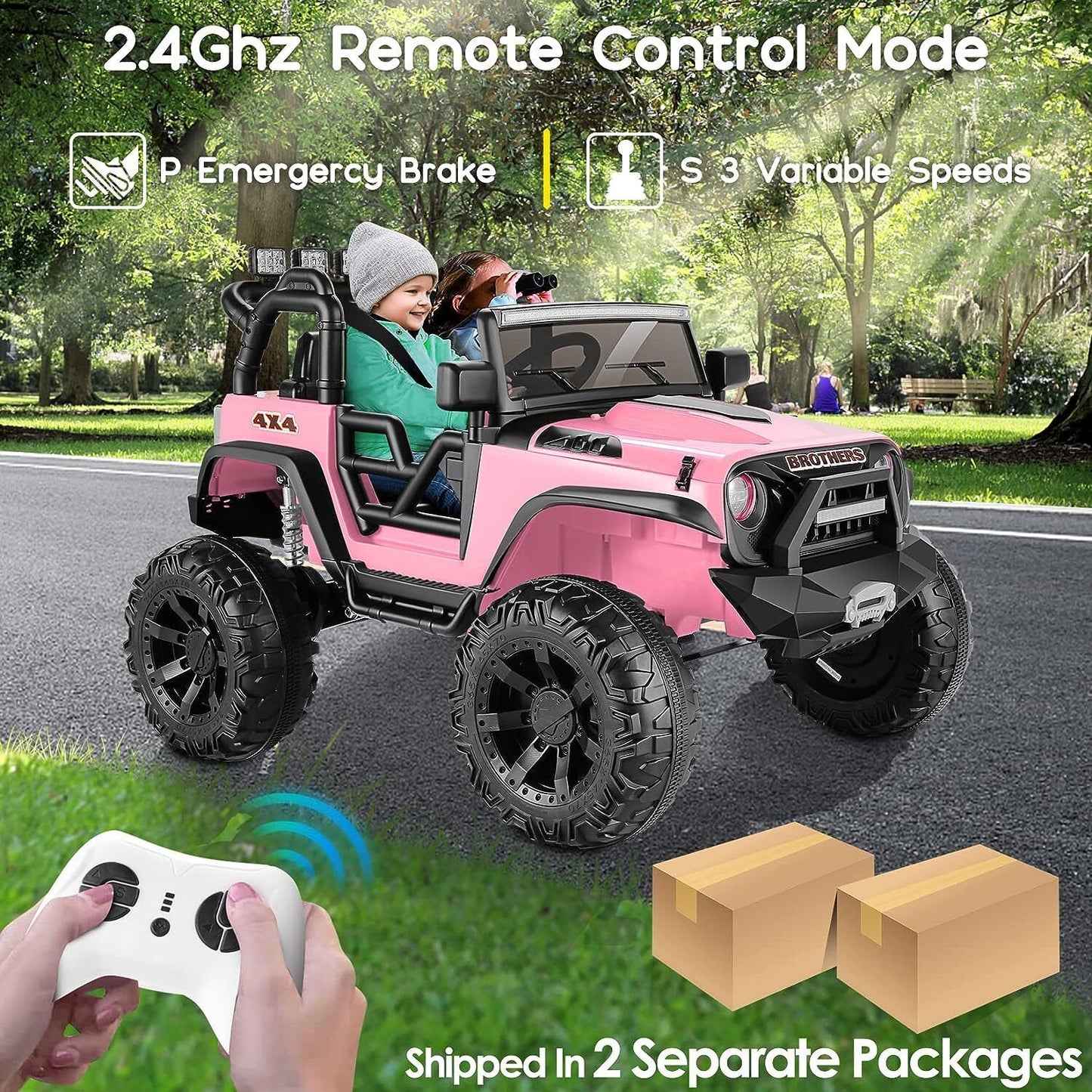 Remote Controlled Lamborghini Electric Car for Kids - 24/12V Ride On Toy Truck