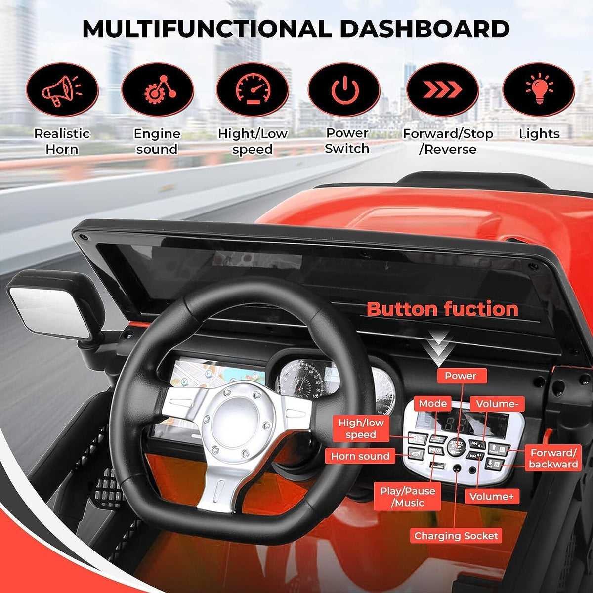 Remote Controlled Lamborghini Electric Car for Kids - 24/12V Ride On Toy Truck