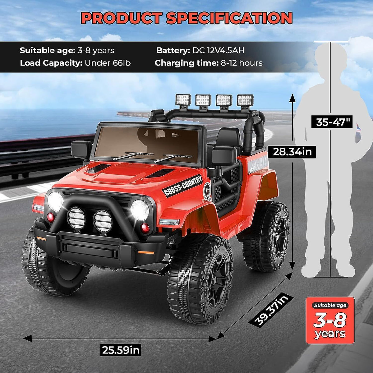 Remote Controlled Lamborghini Electric Car for Kids - 24/12V Ride On Toy Truck