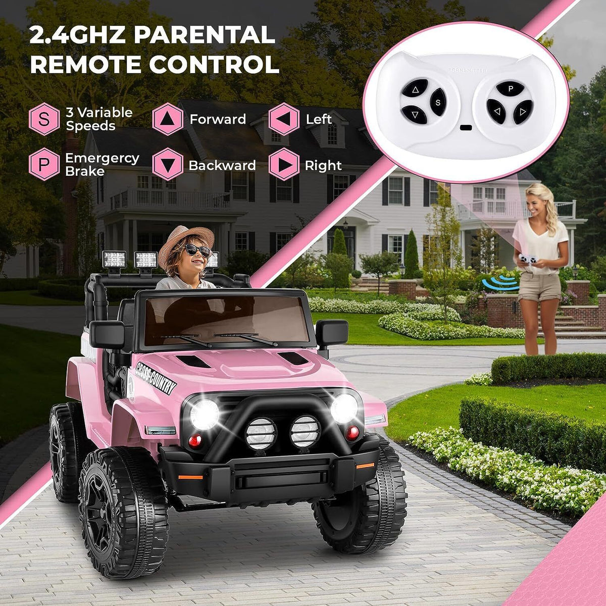 Remote Controlled Lamborghini Electric Car for Kids - 24/12V Ride On Toy Truck