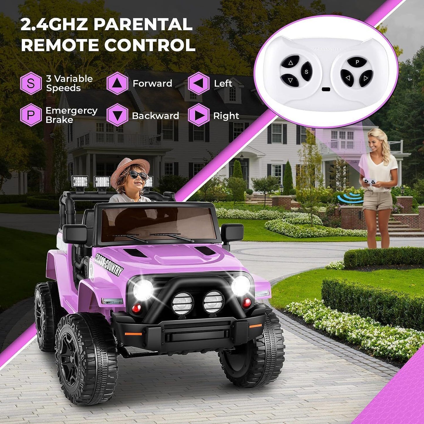 Remote Controlled Lamborghini Electric Car for Kids - 24/12V Ride On Toy Truck