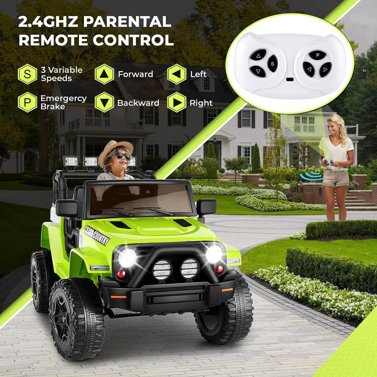 Remote Controlled Lamborghini Electric Car for Kids - 24/12V Ride On Toy Truck