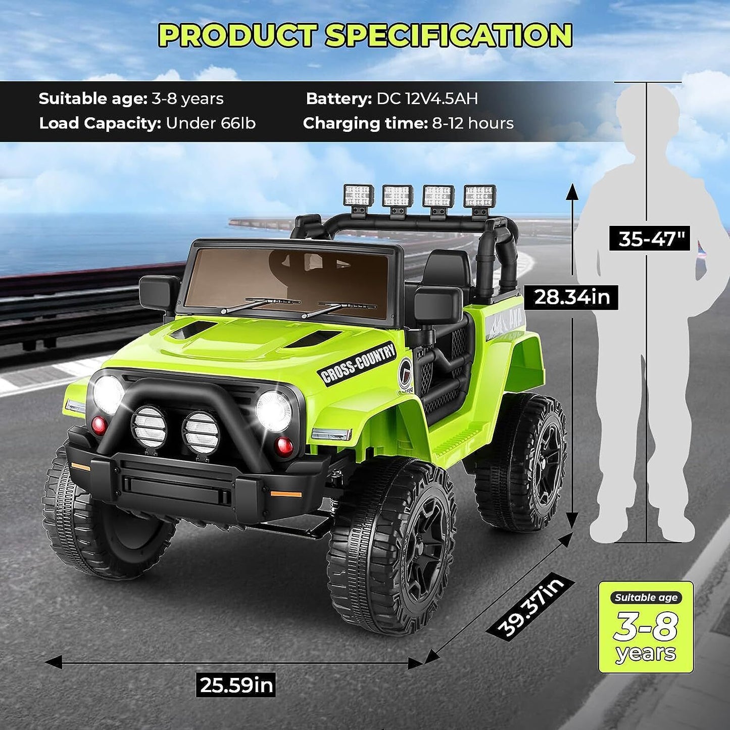Remote Controlled Lamborghini Electric Car for Kids - 24/12V Ride On Toy Truck