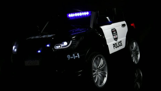 Electric Police Kids Ride-On SUV Truck with Lights and Remote Control - Perfect Gift for Little Officers