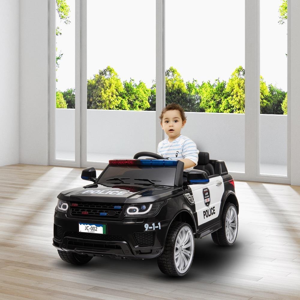 Electric Police Kids Ride-On SUV Truck with Lights and Remote Control - Perfect Gift for Little Officers