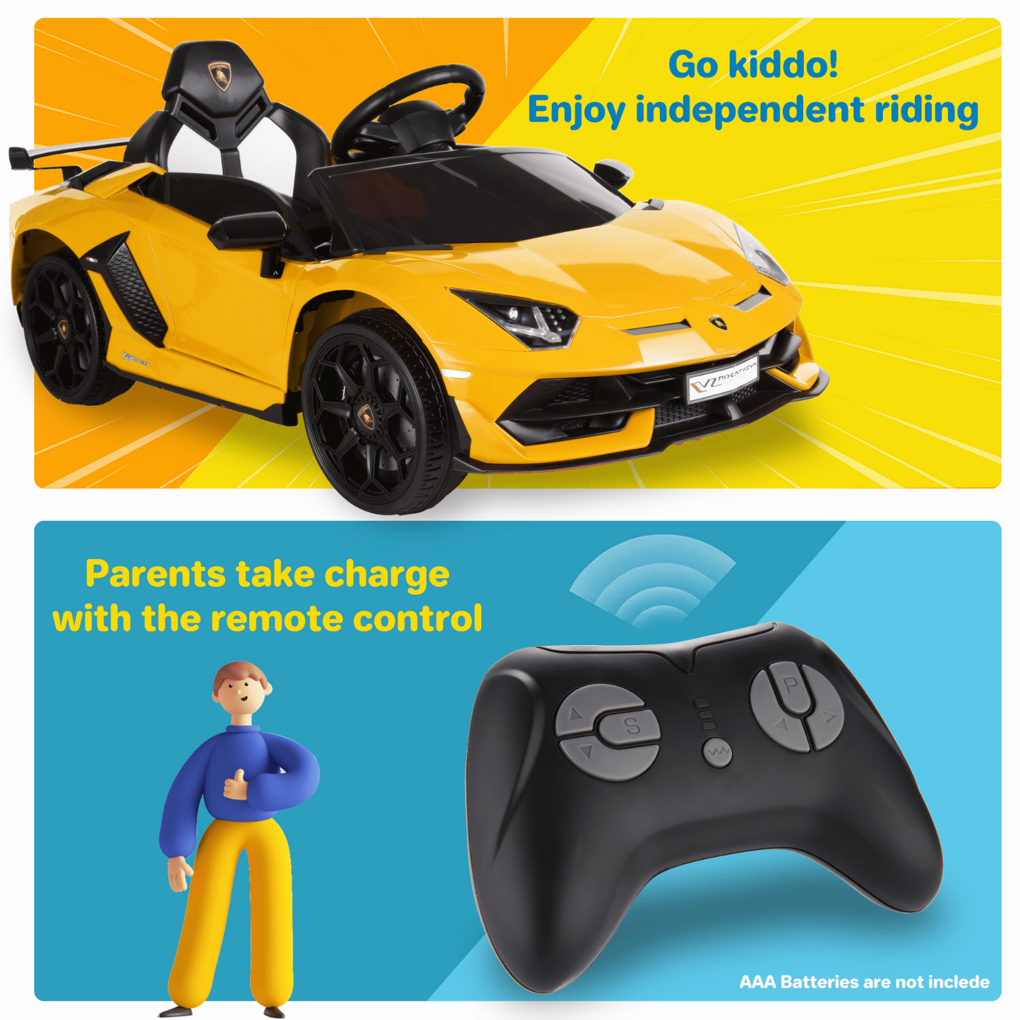 Kids Ride On Jeep Truck with Remote Control, MP3 Player, LED Lights, and 3 Speed Options - Perfect Gift for Children (24V/12V)