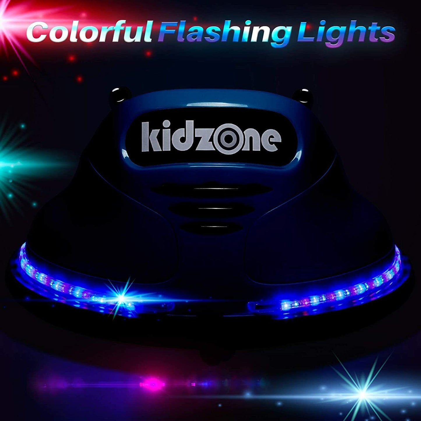 Electric Ride-On Bumper Car for Kids - 5 Vibrant Colors, Remote Control, and Lights Included