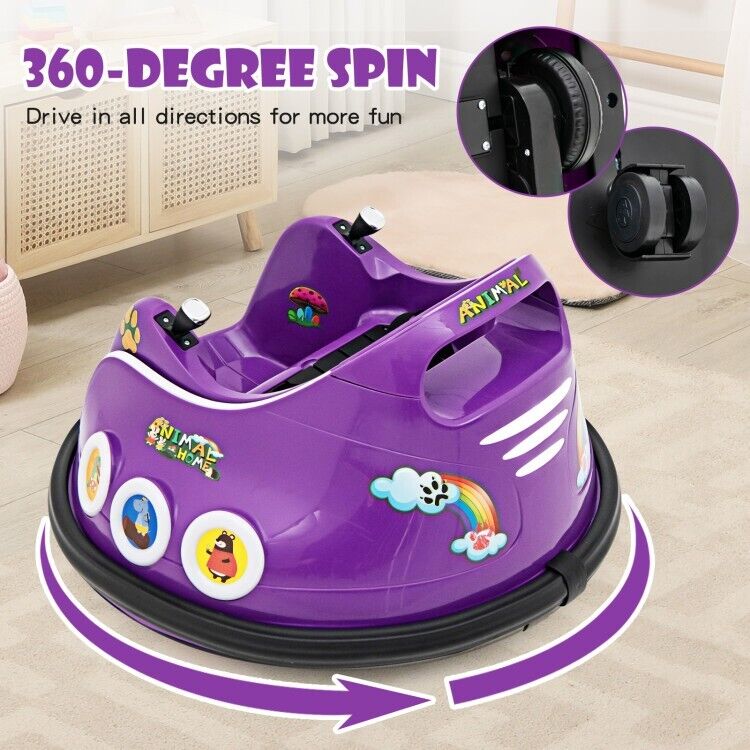 Electric Ride On Car for Toddlers with Remote Control and Flashing Lights - 12V Vehicle Toy