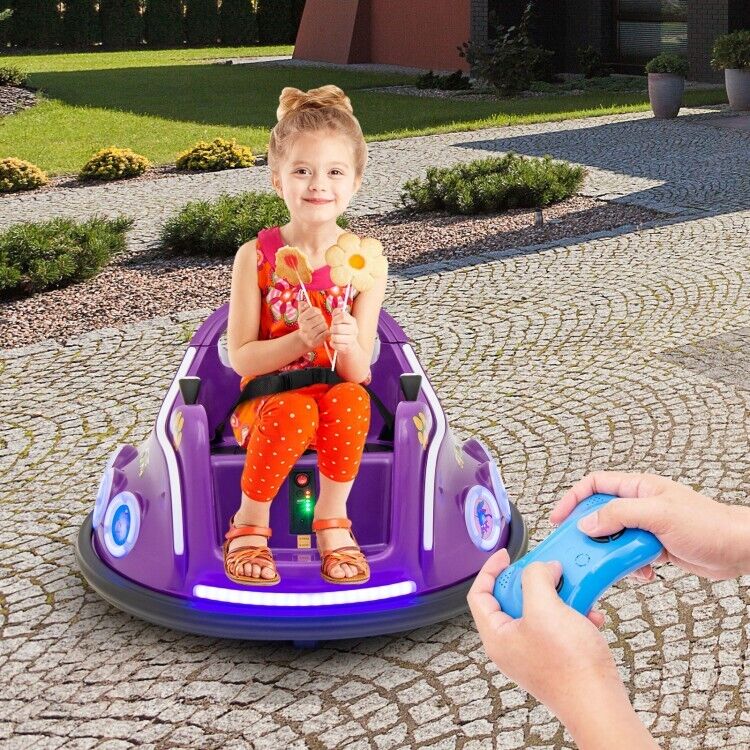 Electric Ride On Car for Toddlers with Remote Control and Flashing Lights - 12V Vehicle Toy