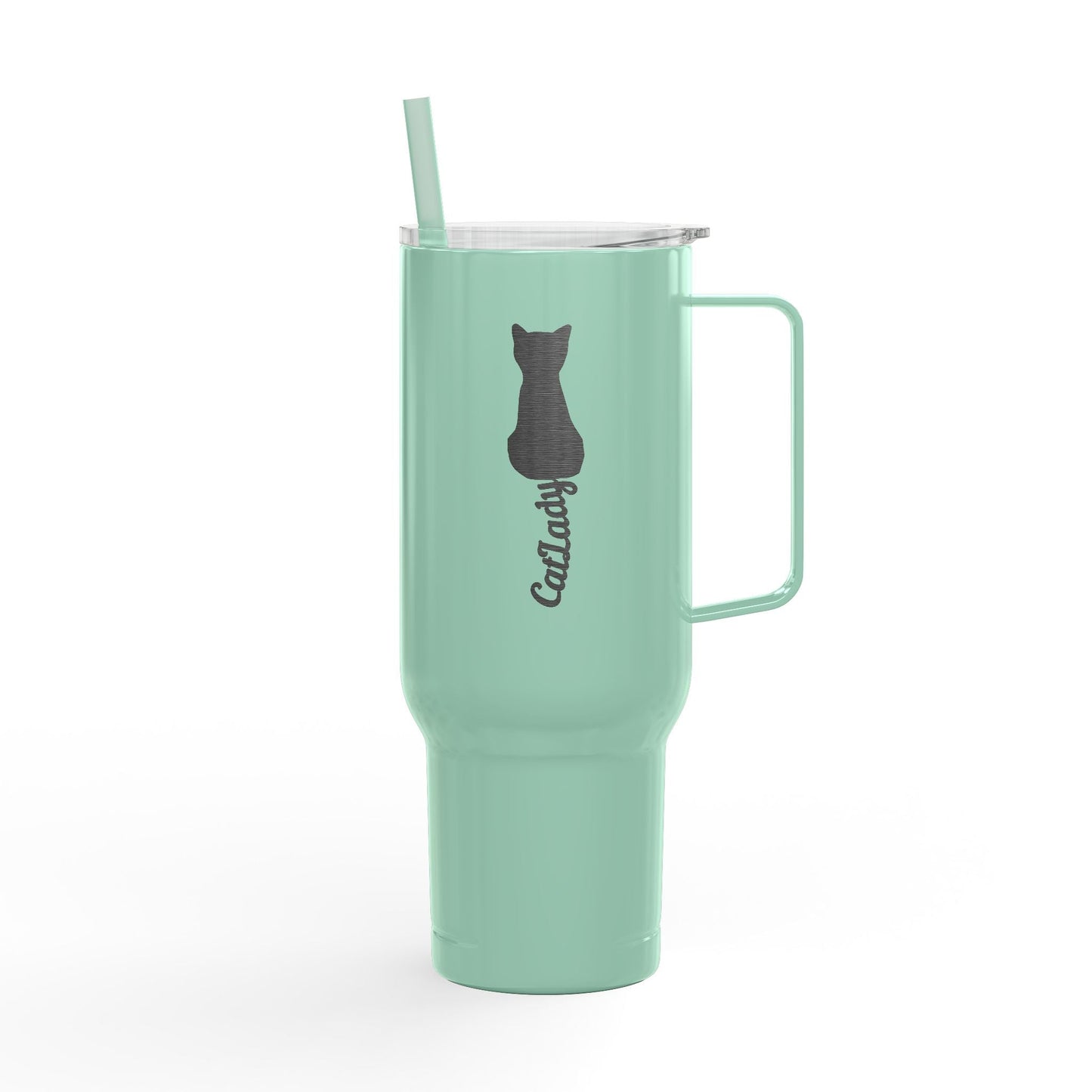Engraved Cat Lover Travel Mug - 40oz Gift for Cat Enthusiasts