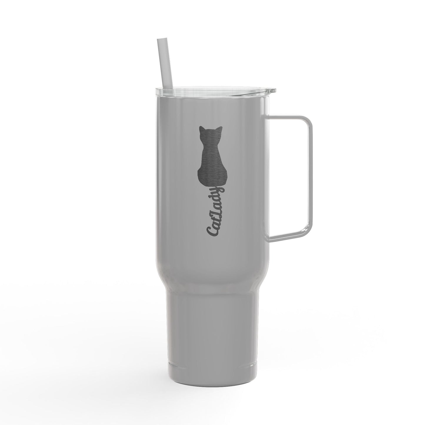 Engraved Cat Lover Travel Mug - 40oz Gift for Cat Enthusiasts