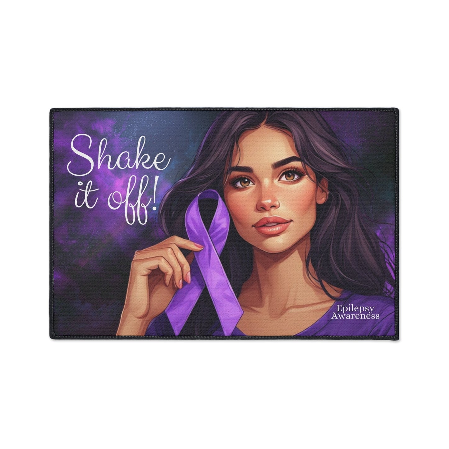 Epilepsy Awareness Shake It Off Heavy Duty Floormat
