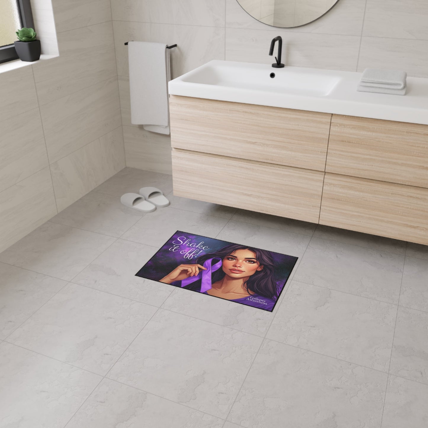 Epilepsy Awareness Shake It Off Heavy Duty Floormat
