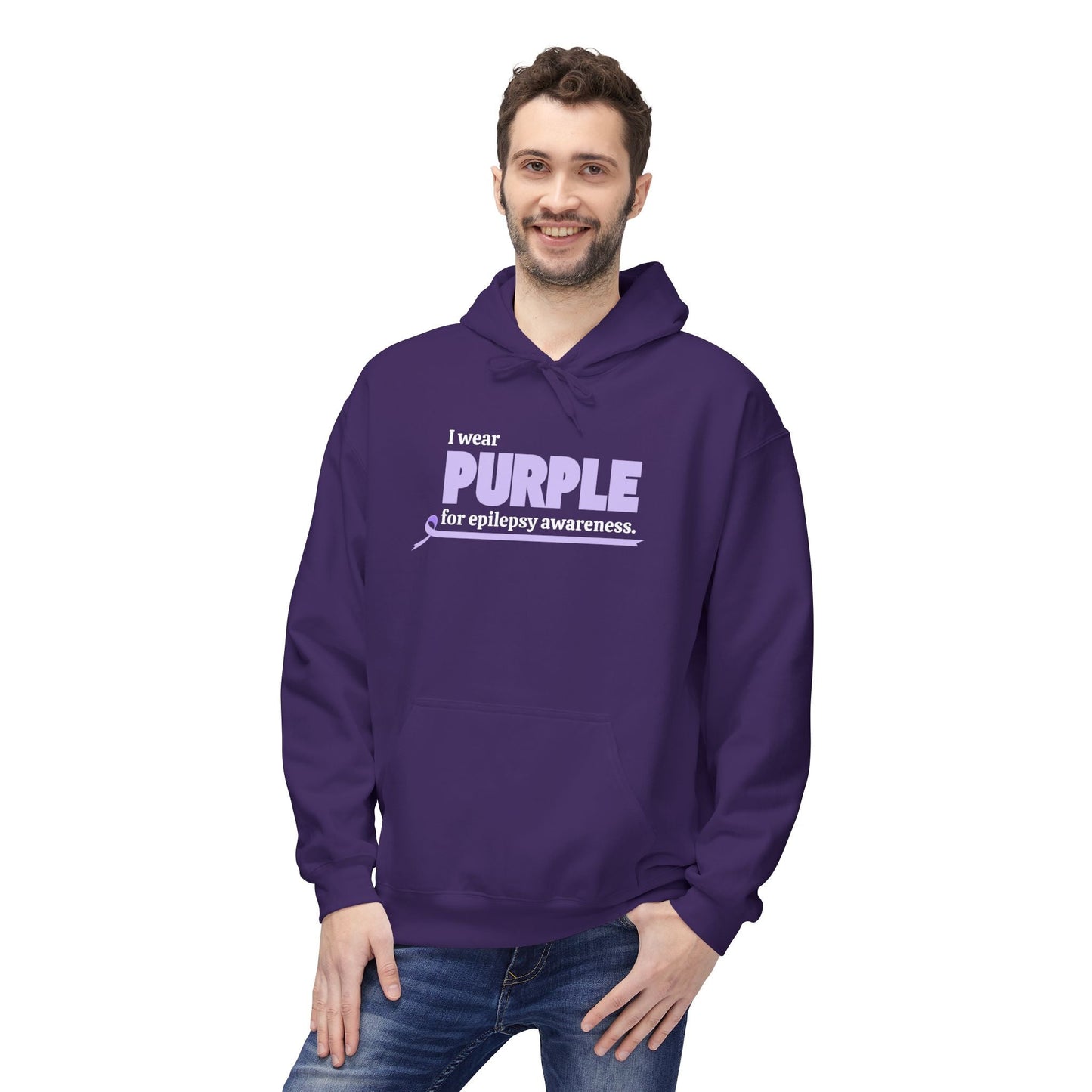 Wear Purple for Awareness Fleece Hoodie