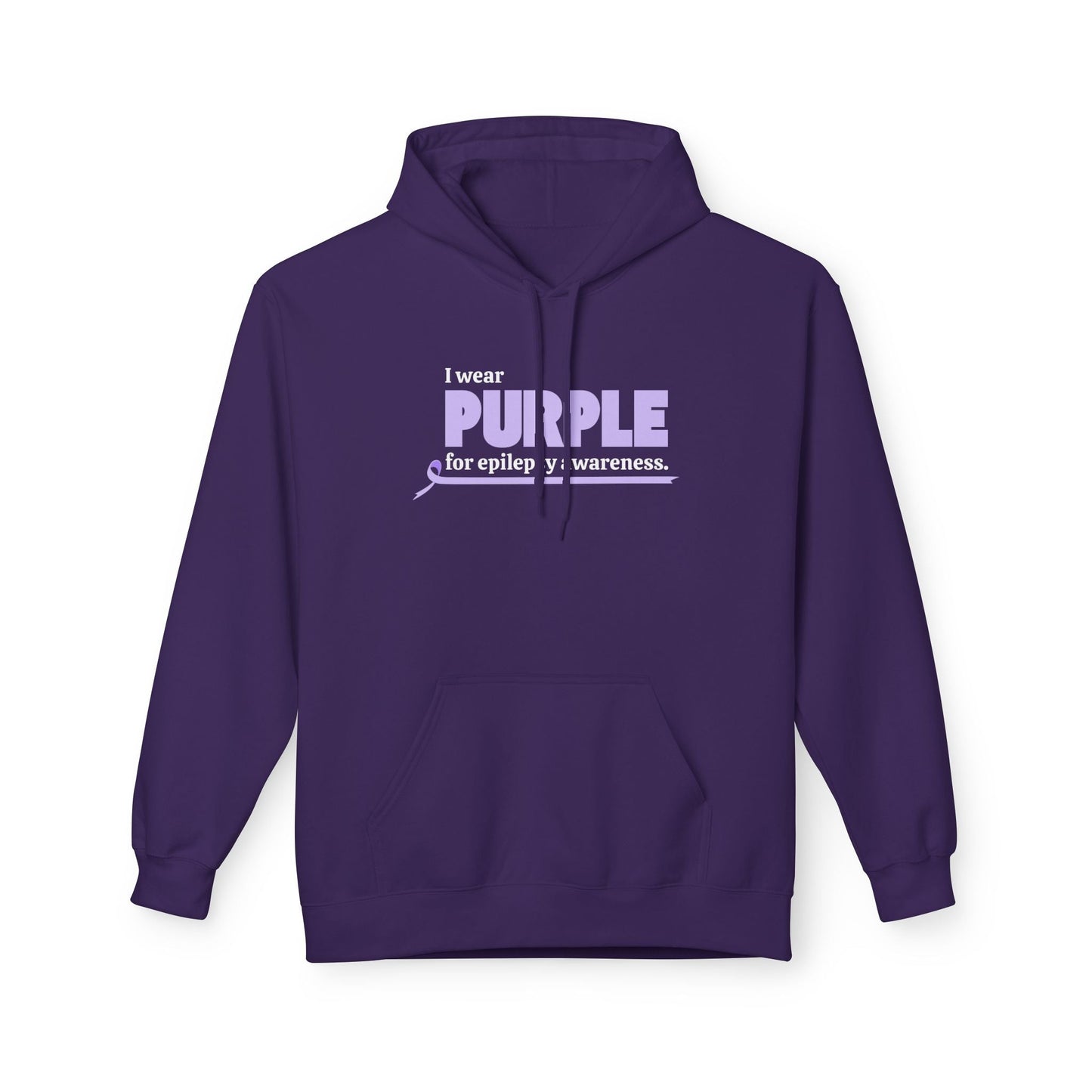 Wear Purple for Awareness Fleece Hoodie