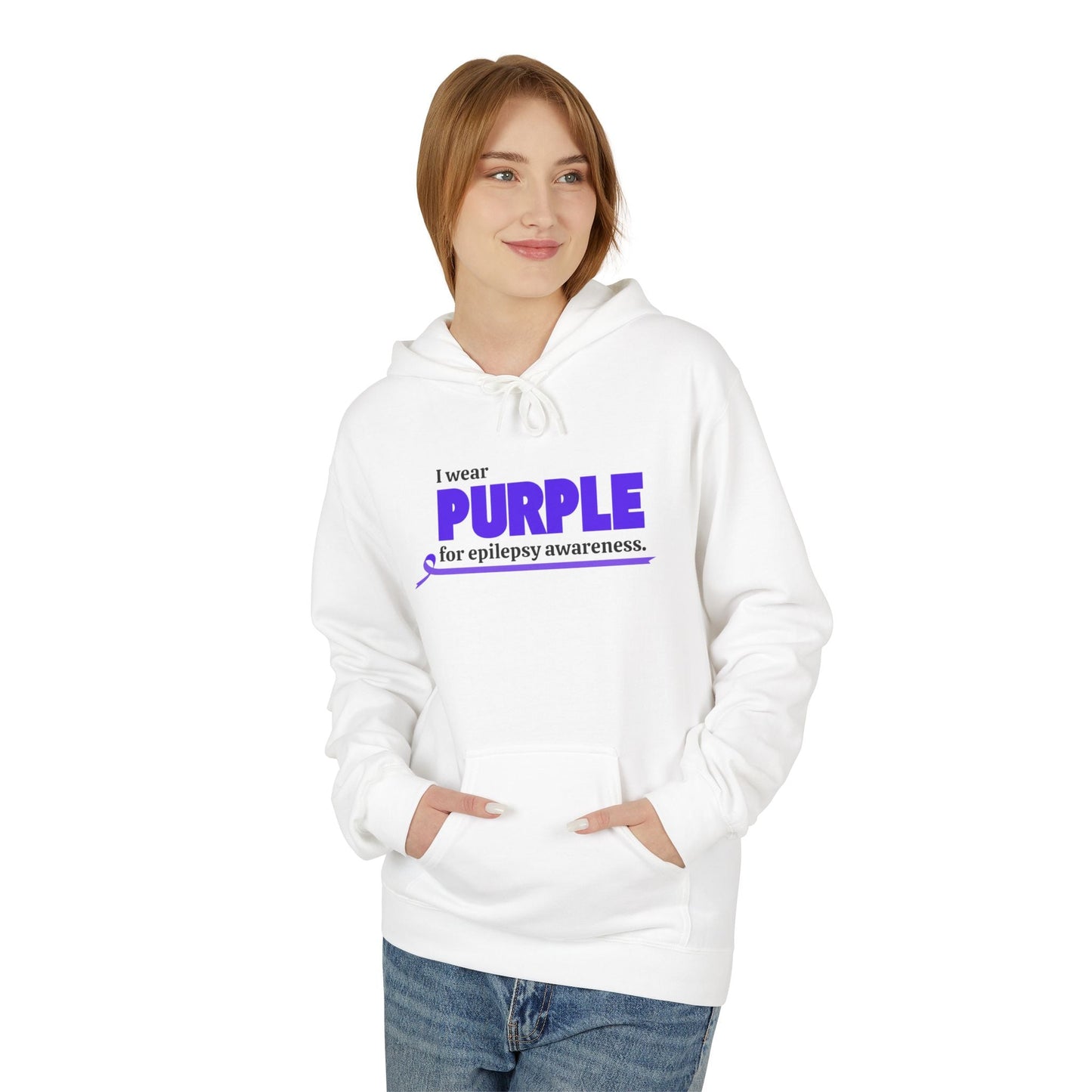 Wear Purple for Awareness Fleece Hoodie