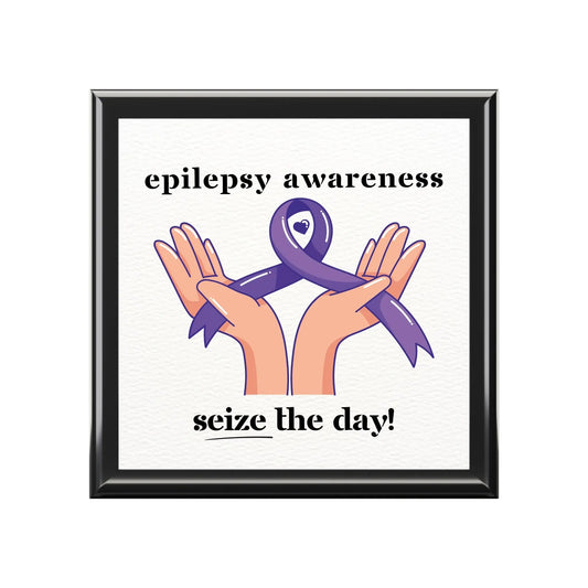 Epilepsy Awareness Jewelry Box - Seize the Day Epilepsy Jewelry Box