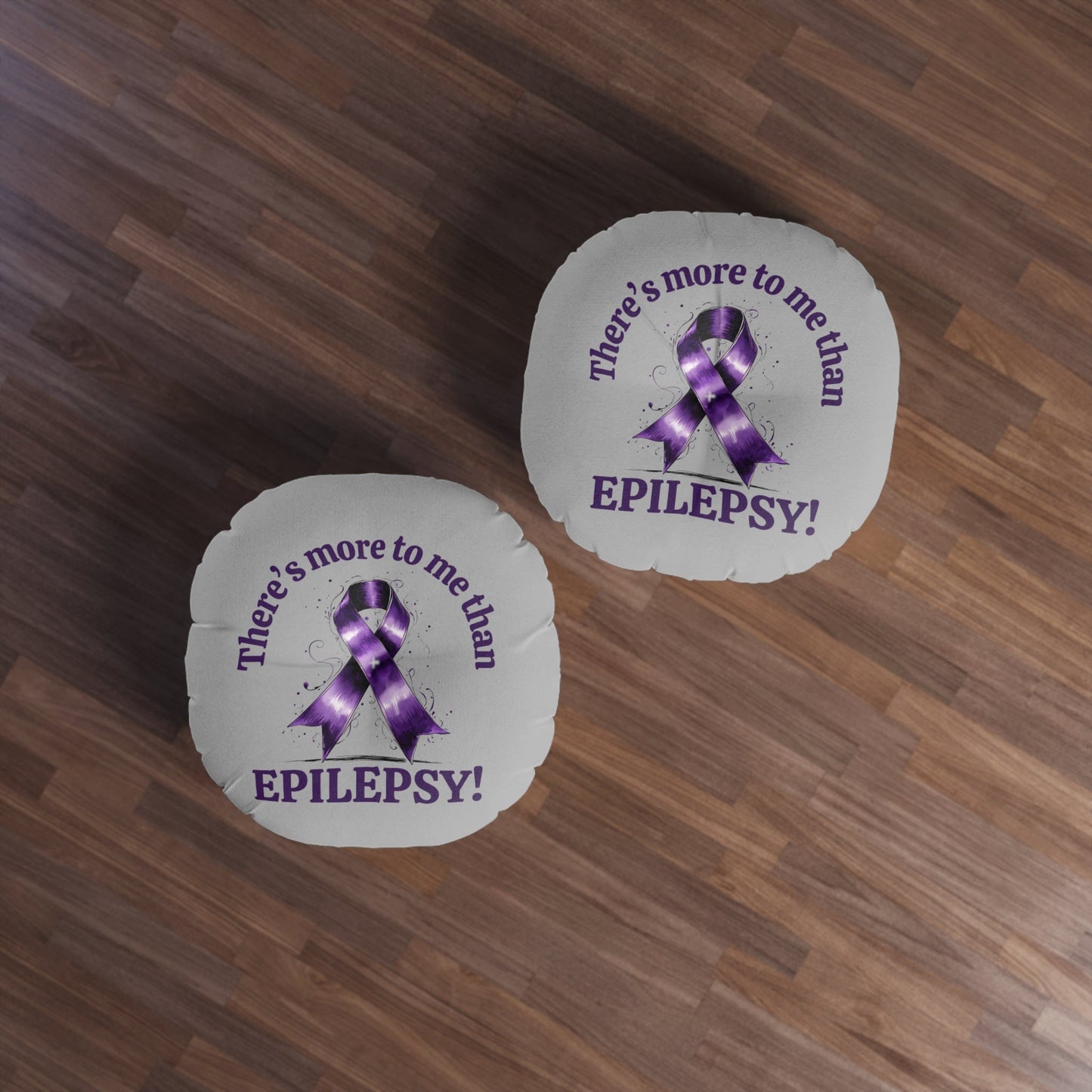 Epilepsy Awareness Round Tufted Floor Pillow