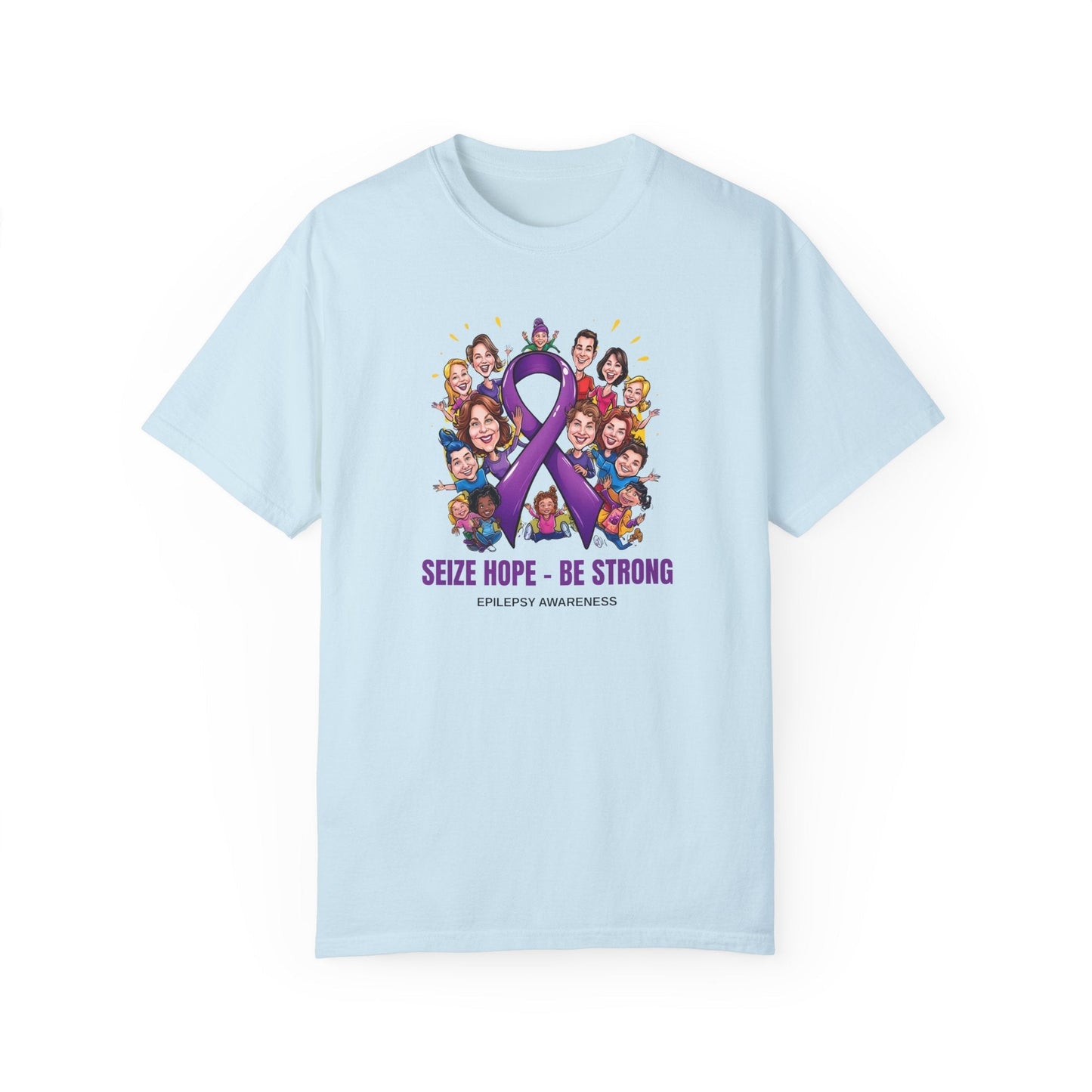 Epilepsy Awareness Unisex Garment-Dyed T-Shirt - Seize Hope, Be Strong