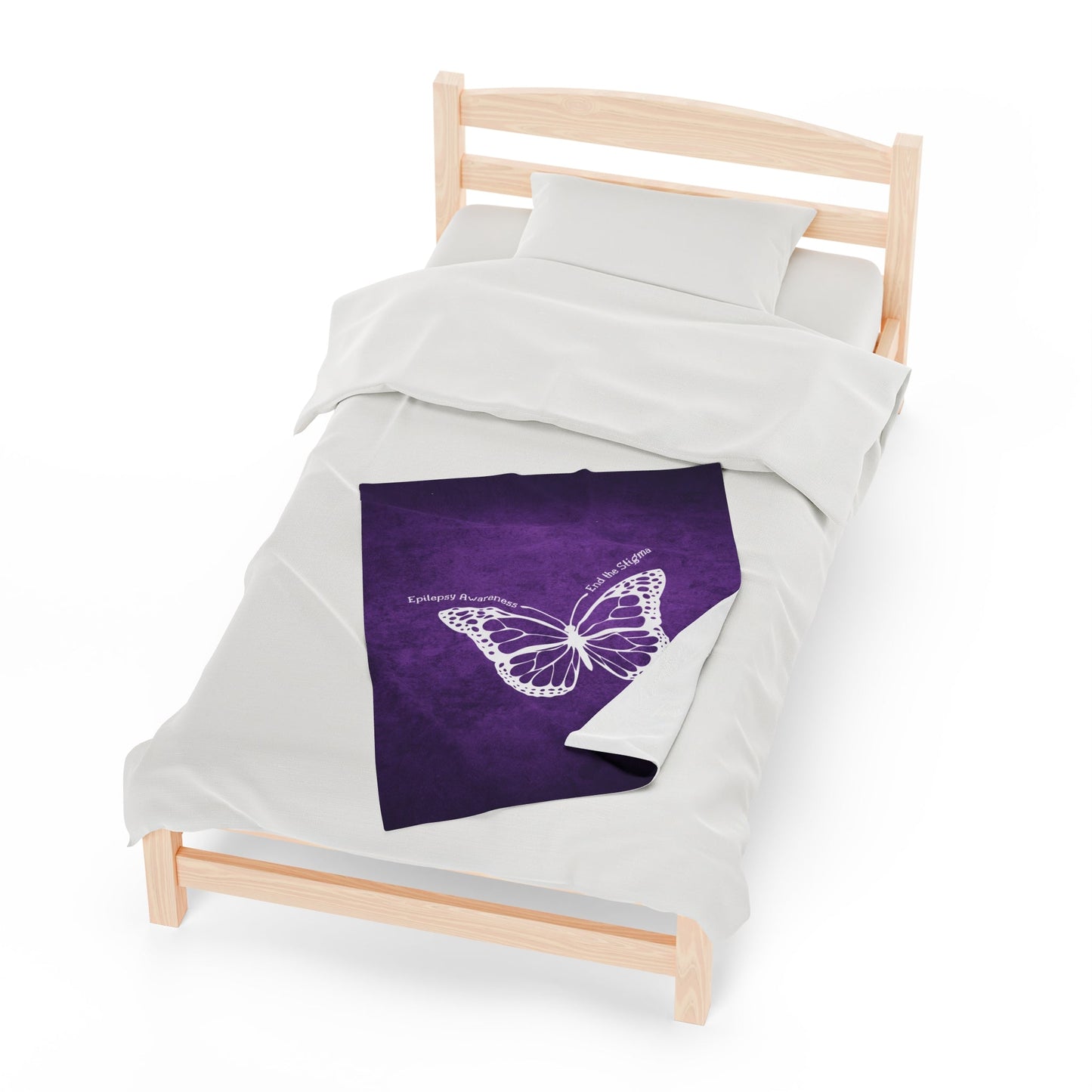 Epilepsy Awareness Velvet Blanket - End the Stigma