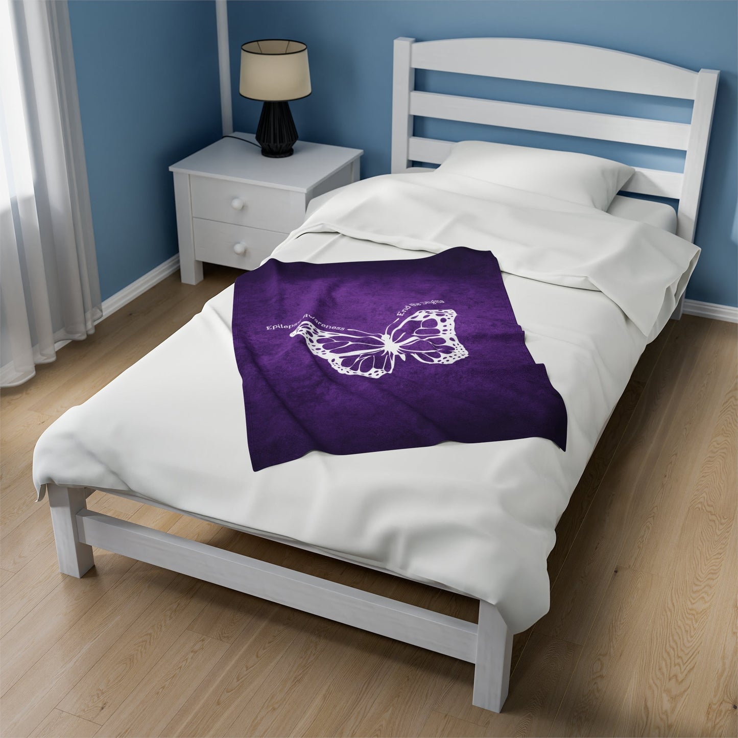 Epilepsy Awareness Velvet Blanket - End the Stigma
