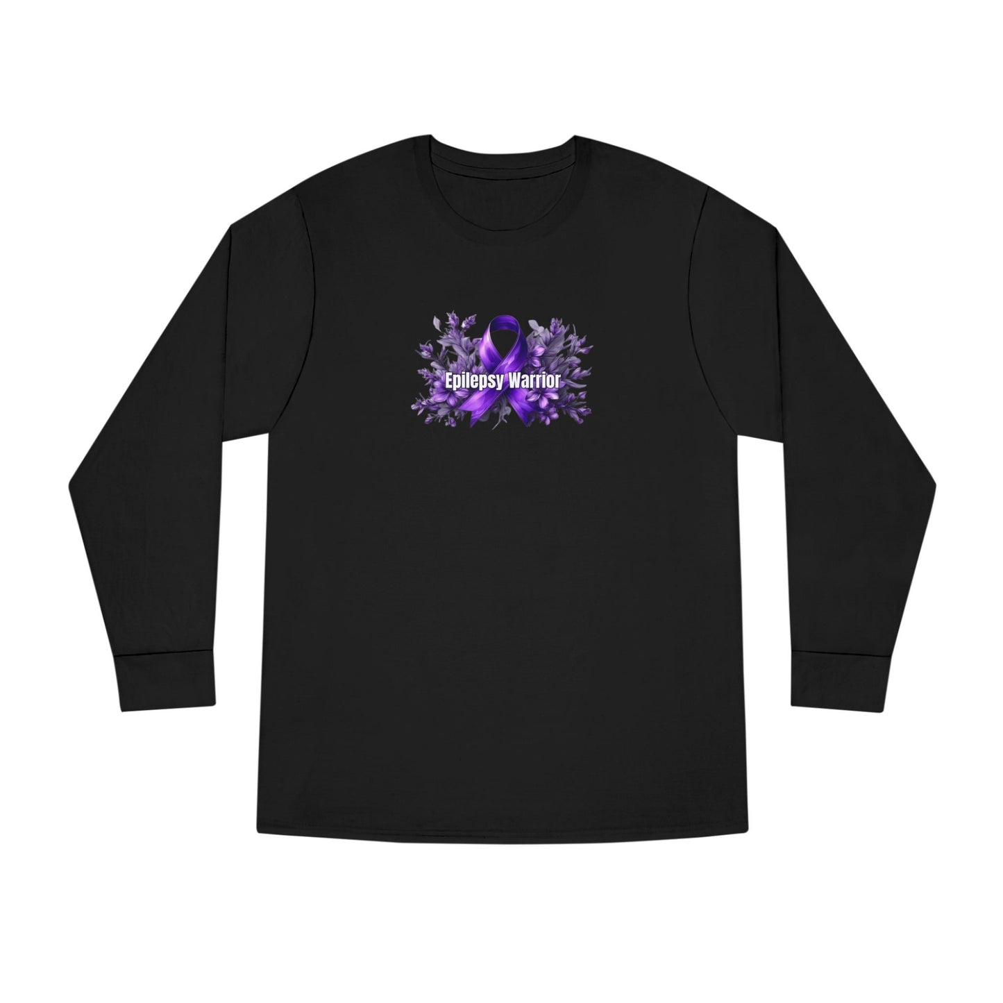 Epilepsy Warrior Long Sleeve Crewneck Tee