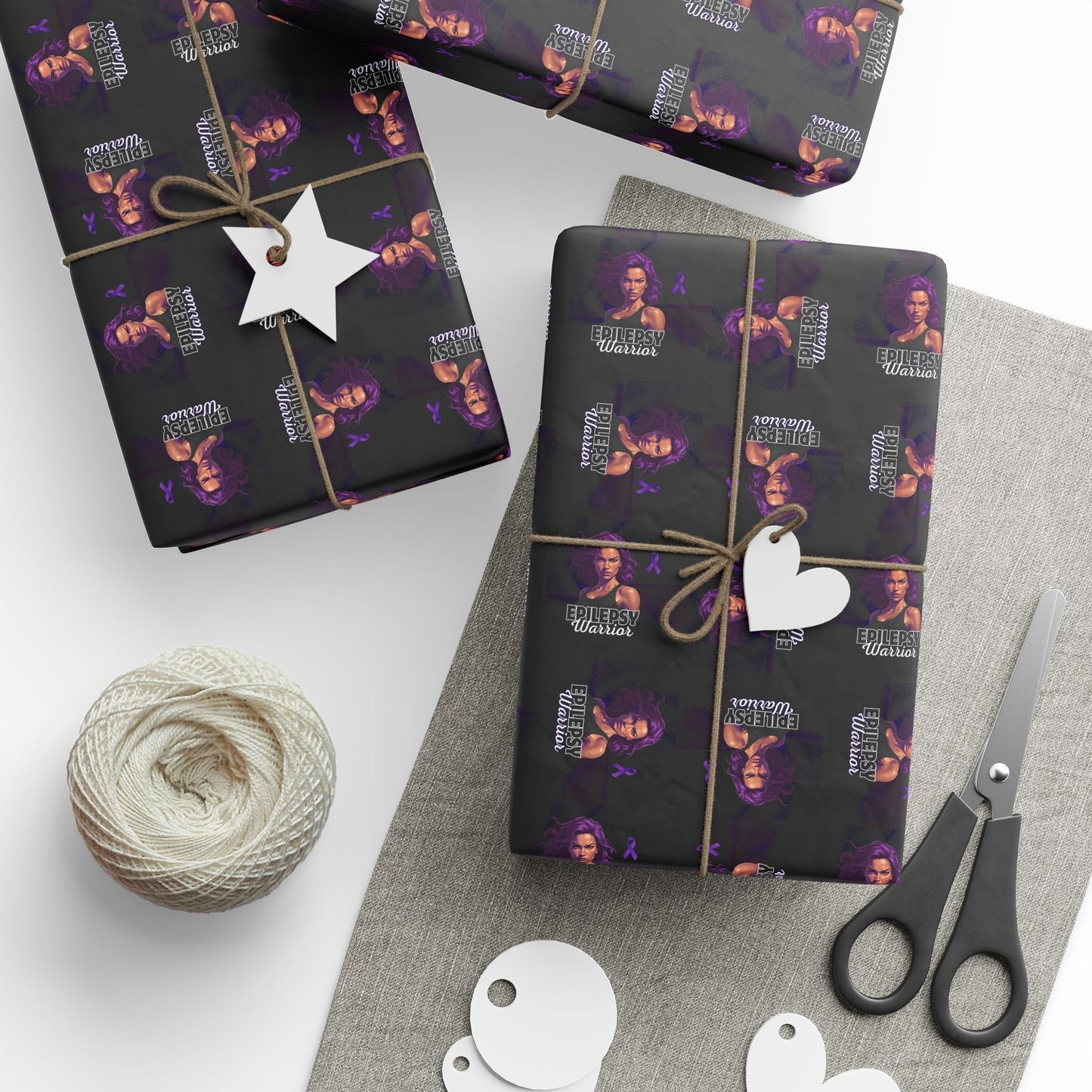 Epilepsy Warrior Woman Wrapping Paper