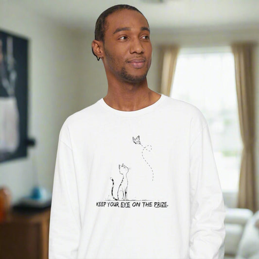 Eye-on-the-Prize Cat-Inspired Long-Sleeve Tee