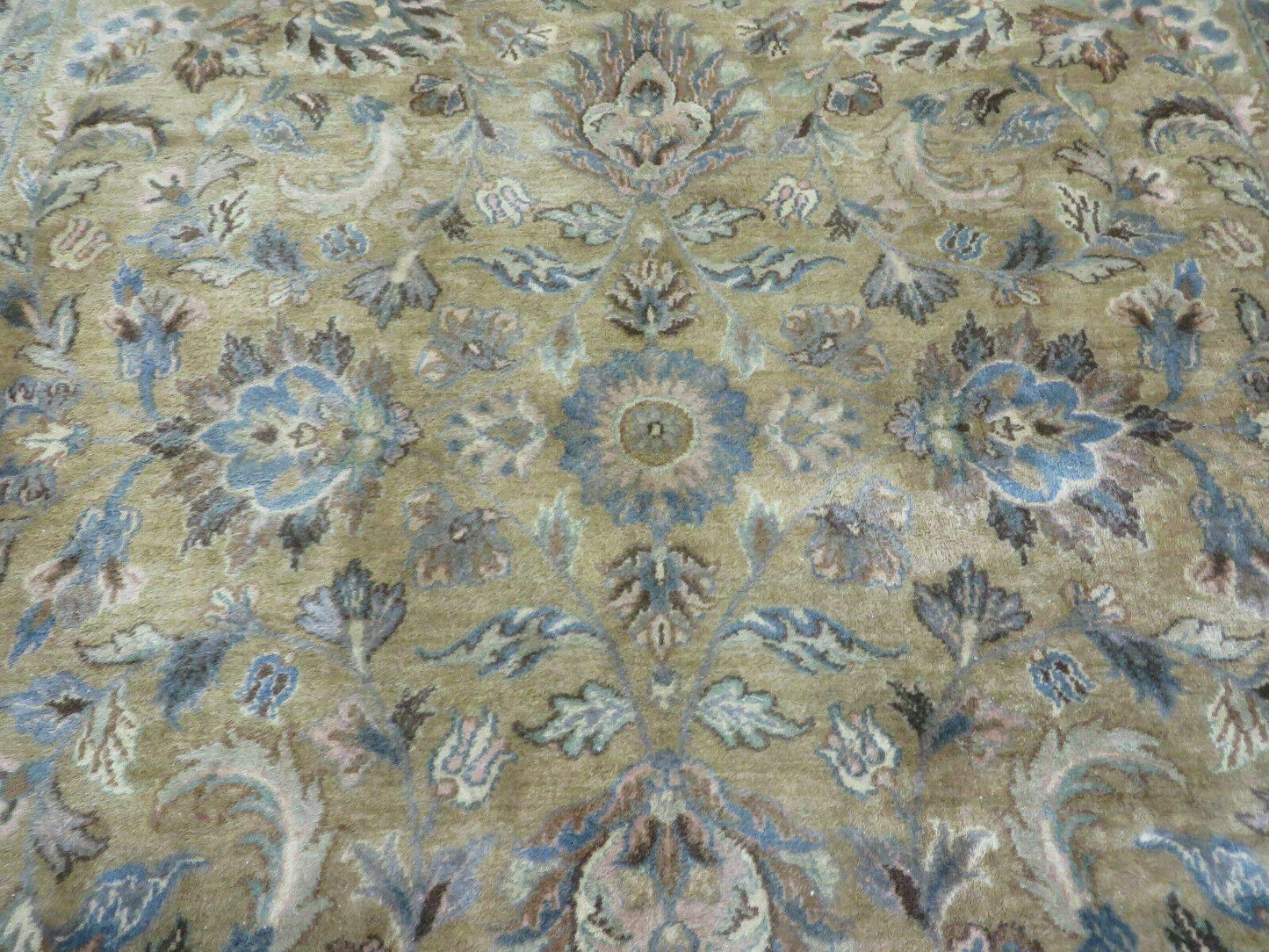 5' 6" X 9' Vintage Handmade Jaipur Indian Floral Oriental Wool Rug Veg Dyes